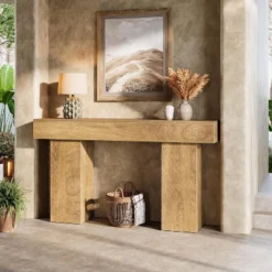 Tribesigns 63" Console Table, Farmhouse Wooden Sofa Table Behind Couch, Entrance, Hallway, Entryway -Chic Furniture Store GUEST a7daa7ce 840d 4694 8707 3268d35a18bd