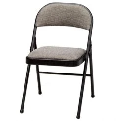 MECO 4-Pack Of Sudden Comfort Deluxe Fabric Padded Folding Dinning Chairs With 16 X 16 Inch Seat And Non Marring Leg Caps