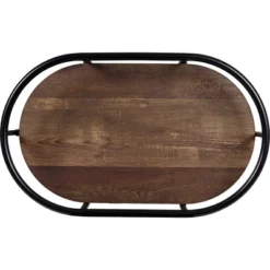 Honey-Can-Do 3 Tier Oval Bar Cart Walnut -Chic Furniture Store GUEST aa94be73 1f96 49b5 99a1 26c148db1b55