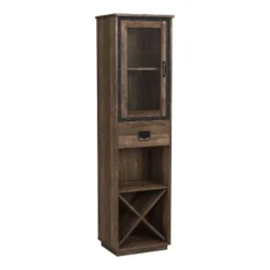 MiBasics Stormquiet Farmhouse 1 Drawer Tower Cabinet With Wine Rack And Shelves 17 MiBasics Stormquiet Farmhouse 1 Drawer Tower Cabinet With Wine Rack And Shelves -Chic Furniture Store GUEST ab2129b1 5bfd 4ace 9883 0cb11c1b2565