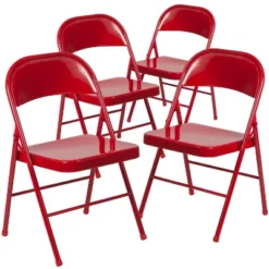 Flash Furniture 4 Pack HERCULES Series Double Braced Metal Folding Chair 23 Flash Furniture 4 Pack HERCULES Series Double Braced Metal Folding Chair -Chic Furniture Store GUEST abb0f3ce 2b9f 41b1 aa81 c07cd0a4567b