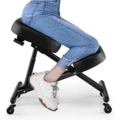 Costway Ergonomic Kneeling Chair Adjustable Stool Memory Foam Angled Seat