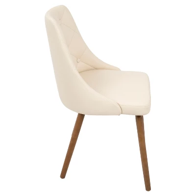 Giovanni Mid Century Modern Dining Chair Cream - Lumisource 1 Giovanni Mid Century Modern Dining Chair Cream - Lumisource