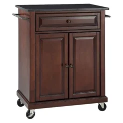 Solid Black Granite Top Portable Kitchen Cart/Island - Crosley -Chic Furniture Store GUEST ae54de82 4e8e 48e1 976c 1af846e5591f