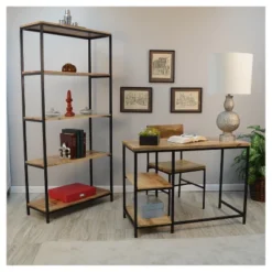 72" Flynn Tall Bookcase Natural/Black - Carolina Chair And Table 5 72" Flynn Tall Bookcase Natural/Black - Carolina Chair And Table -Chic Furniture Store GUEST afa4b637 e9de 4a01 8d81 71964f9c640e