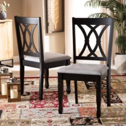 2pc Reneau Upholstered Wood Dining Chair Set - Baxton Studio 13 2pc Reneau Upholstered Wood Dining Chair Set - Baxton Studio -Chic Furniture Store GUEST afc30a8e 71a3 4a2b 8bf7 cbe8f6245abe