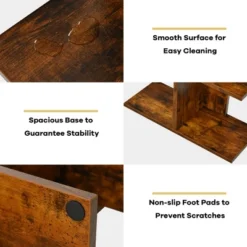 Costway 8-shelf Bookcase Freestanding Tree Shelf Display Storage Stand BlackWhite -Chic Furniture Store GUEST b086b196 b25e 4ee6 8c11 4b9b9d7ced37