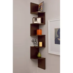 48.5" X 7.7" Zigzag Corner Shelf - Danya B. -Chic Furniture Store GUEST b17ad633 1df7 4370 b781 9e73b21f9b48
