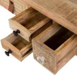 Serreno Rectangular Writing Desk Natural - Furniture Of America -Chic Furniture Store GUEST b3983c13 2111 4560 9eb5 98f61f59e27e