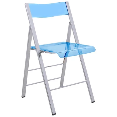 LeisureMod Menno Folding Dining Chair With Stainless Steel Frame, Compact And Durable Design For Kitchen, Balcony, Patio, Garden, Office, Or Event Use 13 LeisureMod Menno Folding Dining Chair With Stainless Steel Frame, Compact And Durable Design For Kitchen, Balcony, Patio, Garden, Office, Or Event Use - Image 13