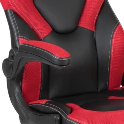 BlackArc Gamma Gaming Desk & Chair Set - Black & Red High Back Gaming Chair With Flip-Up Arms; Desk With Detachable Headphone Hook/Cupholder -Chic Furniture Store GUEST b470aab9 4eb5 4fc8 80ab 57b868ae01bb