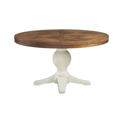 Barrett Round Standard Height Dining Table Natural/White - Picket House Furnishings 1 Barrett Round Standard Height Dining Table Natural/White - Picket House Furnishings