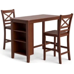 Costway 3PCS Counter Height Pub Dining Table Set W/ Storage Shelves&2 Bar Chairs 15 Costway 3PCS Counter Height Pub Dining Table Set W/ Storage Shelves&2 Bar Chairs -Chic Furniture Store GUEST b7fc6e61 84a1 4d27 86ce ac9a0df1dc87