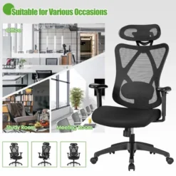 Costway Ergonomic High Back Mesh Office Chair W/ Adjustable Lumbar Support 16 Costway Ergonomic High Back Mesh Office Chair W/ Adjustable Lumbar Support -Chic Furniture Store GUEST b80df639 fba3 4086 8070 f6db7e6cd5c3