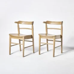 2pk Kaysville Curved Back Wood Dining Chair - Threshold™ Designed With Studio McGee -Chic Furniture Store GUEST b8859535 25d6 44f9 9ed4 882e7bed9037