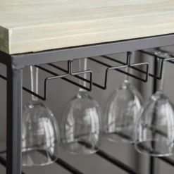 Industrial Metal Rectangle Wine Rack Black - Olivia & May -Chic Furniture Store GUEST b8bb5e83 045d 41a1 8b14 d9fddd32894f