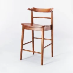 Kaysville Curved Back Wood Counter Height Barstool - Threshold™ Designed With Studio McGee -Chic Furniture Store GUEST baa82fbe ac12 4c2a 9ae3 99bba3e5e2ba