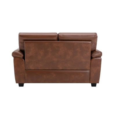 Morden Faux Leather Upholsteredwith Pillows -Morden Fort 3 Morden Faux Leather Upholsteredwith Pillows -Morden Fort - Image 3