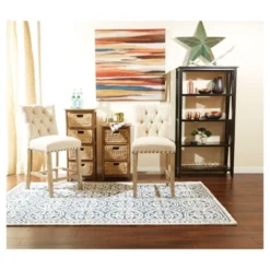 2pk 24" Preston Counter Height Barstool Burlap - OSP Home Furnishings -Chic Furniture Store GUEST bc0ebe89 c35f 40f9 9b5e 9697a294ac0b