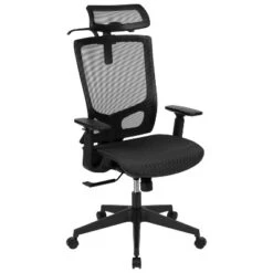 Emma And Oliver Ergonomic Mesh Office Chair-Synchro-Tilt, Pivot Headrest, Adjustable Arms -Chic Furniture Store GUEST bc552f5d dd24 4174 8168 060be4b526ab