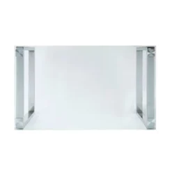 60" Caspian Dining Table Clear Glass/Chrome Finish - Acme Furniture -Chic Furniture Store GUEST bd20dfd0 c1ac 4224 9e8e 9e84b39ae27c