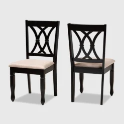 2pc Reneau Upholstered Wood Dining Chair Set - Baxton Studio 17 2pc Reneau Upholstered Wood Dining Chair Set - Baxton Studio -Chic Furniture Store GUEST c3ba3d89 4fa9 41ea b5cc 9c8f30170445
