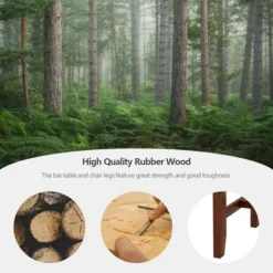 Costway 3PCS Counter Height Pub Dining Table Set W/ Storage Shelves&2 Bar Chairs 13 Costway 3PCS Counter Height Pub Dining Table Set W/ Storage Shelves&2 Bar Chairs -Chic Furniture Store GUEST c41039a2 e204 4b30 81d1 d1c631b8459c