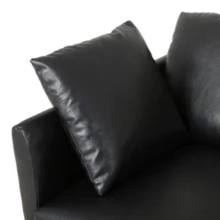 Brockbank Modern Faux Leather 3 Seater Sofa With Pillows - Christopher Knight Home 19 Brockbank Modern Faux Leather 3 Seater Sofa With Pillows - Christopher Knight Home -Chic Furniture Store GUEST c51e10a6 bd5b 4bab 83ff 786ccf0151a2