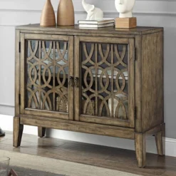 Coast To Coast Pendleton Kire 40 1/2" Wide Glass Door Accent Cabinet