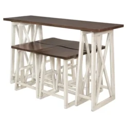 Rustic Wood Counter Height 5-Piece Dining Set With 4 Stools - ModernLuxe 14 Rustic Wood Counter Height 5-Piece Dining Set With 4 Stools - ModernLuxe -Chic Furniture Store GUEST c6305858 41e7 48c7 ba90 d7722ab10f4d