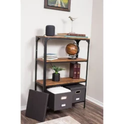 Internet's Best 4-Pack Collapsible File Storage Organizer With Lid - Charcoal -Chic Furniture Store GUEST c6a77be6 ca17 44d3 87e7 9b40f2e6ebcd