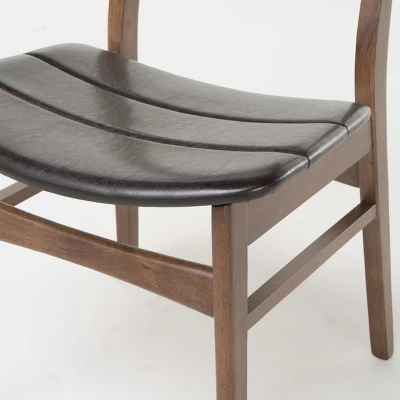 5pc Anise 59" Dining Set Walnut/Dark Brown - Christopher Knight Home 3 5pc Anise 59" Dining Set Walnut/Dark Brown - Christopher Knight Home - Image 3