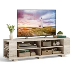 Costway TV Stand Entertainment Media Center Console For TV's Up To 65'' W/Storage Shelves -Chic Furniture Store GUEST caa8e7c7 2e8e 493d a12c 0c13893f18dd