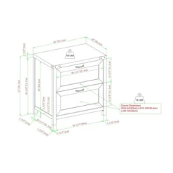 Rustic Farmhouse 2 Drawer File Cabinet - Saracina Home -Chic Furniture Store GUEST ce05d634 a539 4a58 b7fc 0d5df5749416