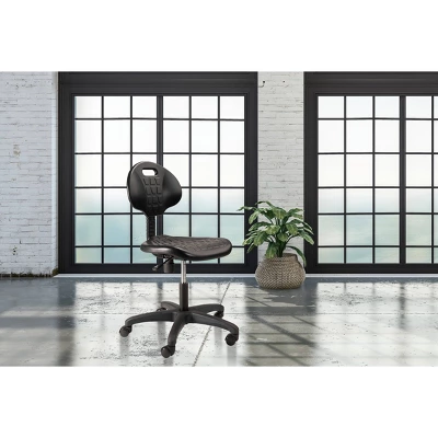 16"-21" Adjustable Height Polyurethane Task Office Chair Black- Hampden Furnishings 9 16"-21" Adjustable Height Polyurethane Task Office Chair Black- Hampden Furnishings - Image 9