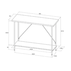 Wood And Metal Console Table Natural - Room Essentials™ -Chic Furniture Store GUEST cf4abc5e a660 417f 808d 6fd92069618a