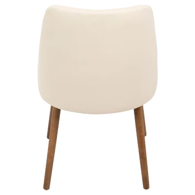 Giovanni Mid Century Modern Dining Chair Cream - Lumisource 3 Giovanni Mid Century Modern Dining Chair Cream - Lumisource - Image 3