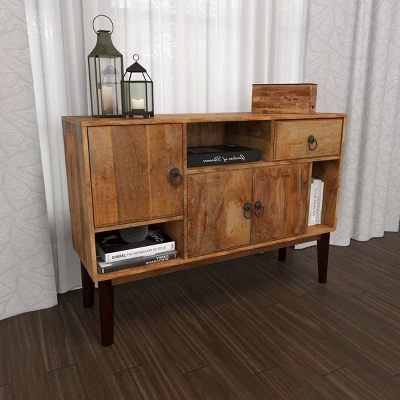 Modern Mango Wood Buffet Brown - Olivia & May 11 Modern Mango Wood Buffet Brown - Olivia & May - Image 11