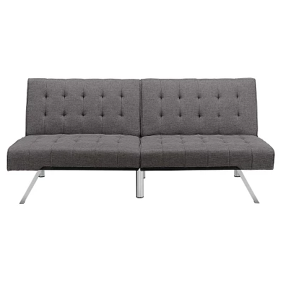 Eve Velvet Upholstered Convertible Futon - Room & Joy 12 Eve Velvet Upholstered Convertible Futon - Room & Joy - Image 12