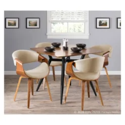 Curvo Mid-Century Modern Dining Accent Chair - LumiSource -Chic Furniture Store GUEST d3cf35f4 6ecd 4c1f 8219 a090464814cb