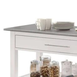 Ottawa Kitchen Island Stainless Steel And White - Acme Furniture 9 Ottawa Kitchen Island Stainless Steel And White - Acme Furniture -Chic Furniture Store GUEST d5f5acf0 3c78 4b98 8477 99152e2d8c79