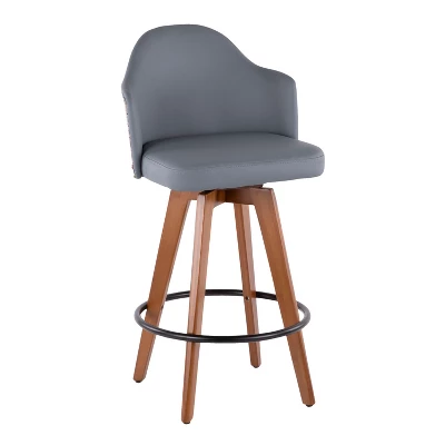 26" Ahoy Mid-Century Modern Counter Height Barstool - LumiSource 11 26" Ahoy Mid-Century Modern Counter Height Barstool - LumiSource - Image 11