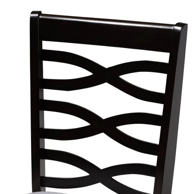 4pc Lanier Finished Wood Dining Chairs - Baxton Studio 5 4pc Lanier Finished Wood Dining Chairs - Baxton Studio - Image 5