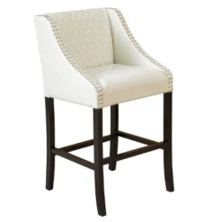 28" Milano Quilted Bonded Leather Barstool - Christopher Knight Home -Chic Furniture Store GUEST dde150f5 e20a 42f0 9375 dafa8cfcad6c