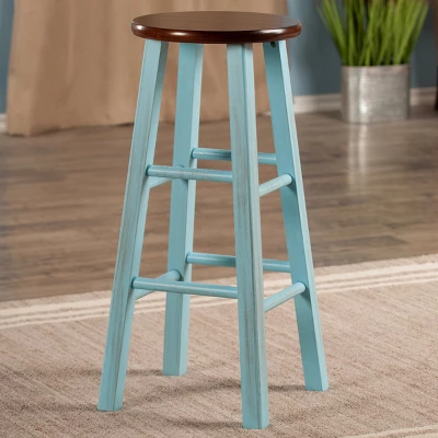 29" Ivy Barstool - Light Blue - Winsome 4 29" Ivy Barstool - Light Blue - Winsome - Image 4