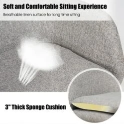 Costway Set Of 2 Accent Rocking Chair Upholstered Rocking Arm Chair W/ Cushion -Chic Furniture Store GUEST e36e168c b8c3 4f1c 9760 ae1db156f9d1