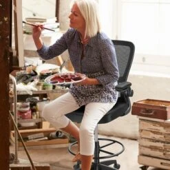 Costway Tall Office Chair Adjustable Height W/Lumbar Support Flip Up Arms -Chic Furniture Store GUEST e3fefa72 e2b2 4cad be19 72b225e7d148