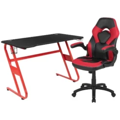 Flash Furniture Gaming Desk And Racing Chair Set With Cup Holder And Headphone Hook -Chic Furniture Store GUEST e56516e6 1abe 4adb 940a 79913d16eb4b