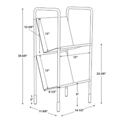 Two-Tier Metal Vinyl Record Storage Rack Black - Hearth & Hand™ With Magnolia -Chic Furniture Store GUEST e61e656a 2061 4a63 b99c 85e84f0ab94f