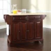 Lafayette Wood Top Full Size Kitchen Island/Cart Mahogany - Crosley
